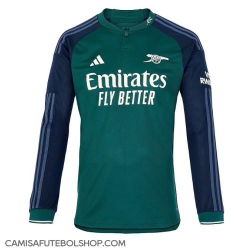 Camisa de time de futebol Arsenal Replicas 3º Equipamento 2023-24 Manga Comprida